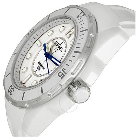 chanel j12 marine white ceramic ladies watch h2560|Chanel j12 chronograph watch.